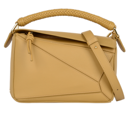 Medium Puzzle Bag, Leather, Beige, 652447, DB/S, 3*